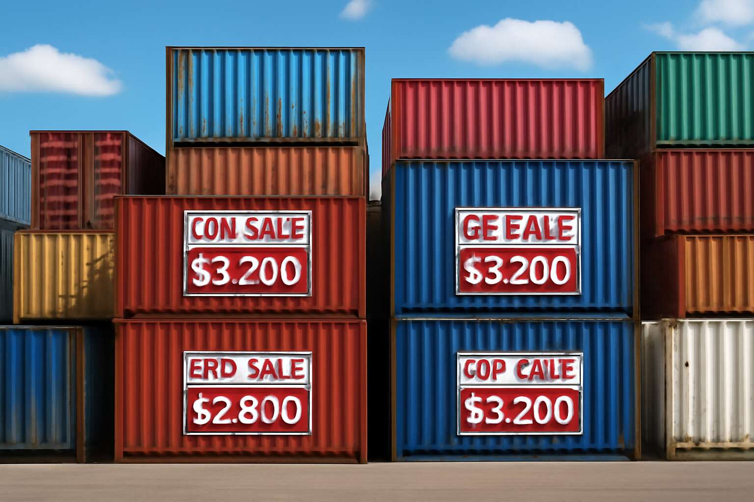 price list used containers for sale
