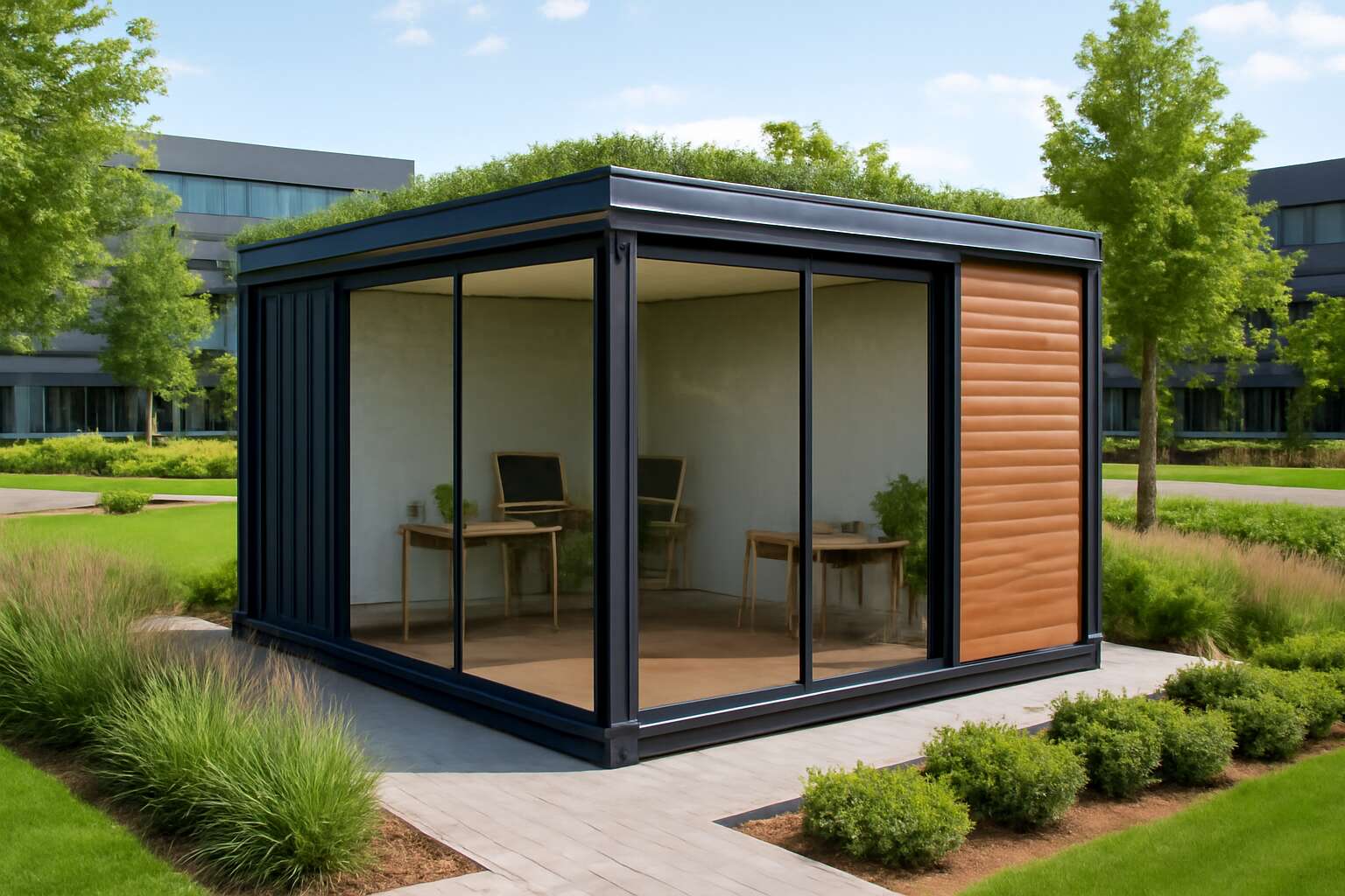 containers converted to offices